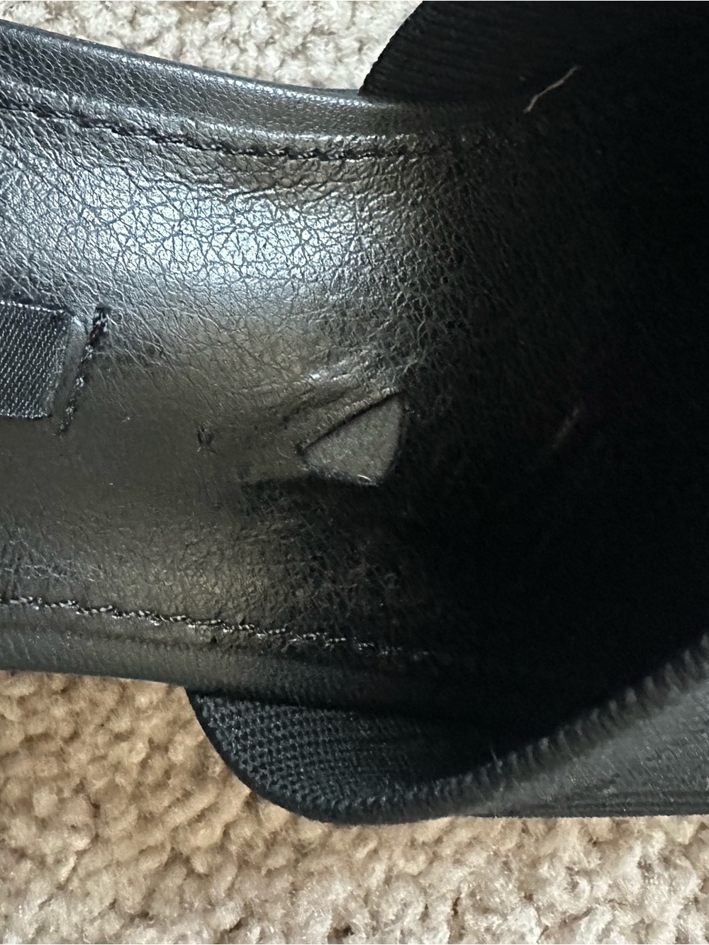 French Connection Black Ribbed Square-Toe Slide Mules - Picture 6 of 6